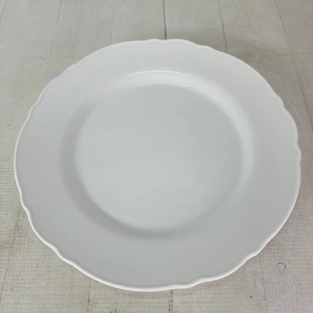 Ikea of Sweden UPPLAGA 21986 White Scalloped Porcelain 11
